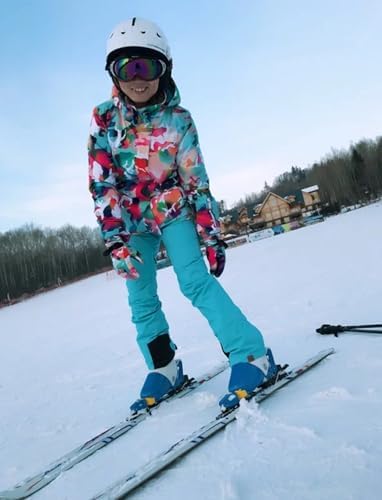 Womens Ski Jacket Pants Set Waterproof Snowboard Snow Pants Hooded