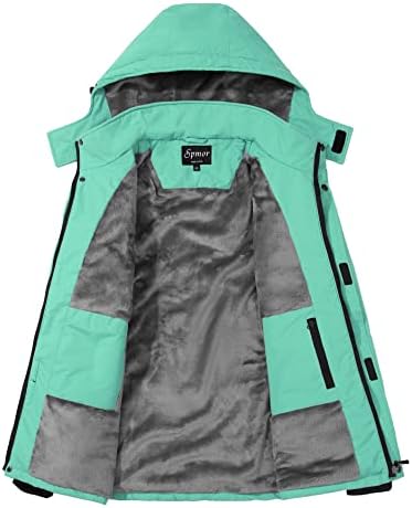 Women's Waterproof Ski Jacket Mountain Rain Winter Coat Windproof Skin Hooded Jacket