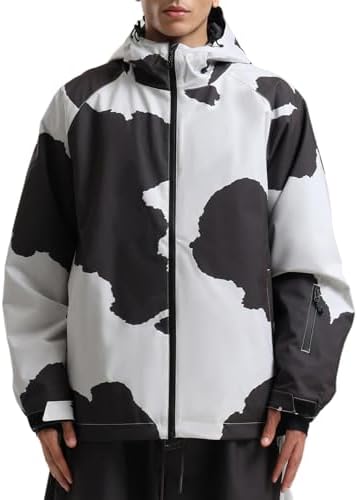 GSOU SNOW Mens Womens Snow Ski Jacket Baggy Snowboard Waterproof Insulated