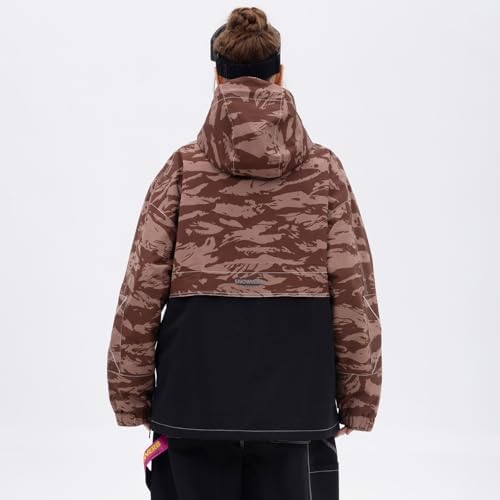 SNOWVERB Loose Fit Snowboard Insulated Ski Jacket Snow Coat for Mens Womens