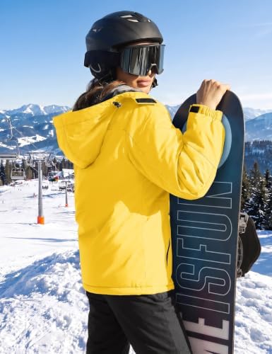 TACVASEN Women's Winter Coats Waterproof Snow Ski Jacket Warm Fleece