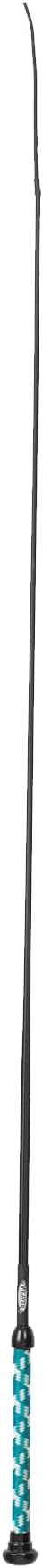 Weaver Livestock Basic Pig Show Whip, Hog Livestock Whip with Braided Nylon Handle, Leather Popper, Lightweight Braided Shaft