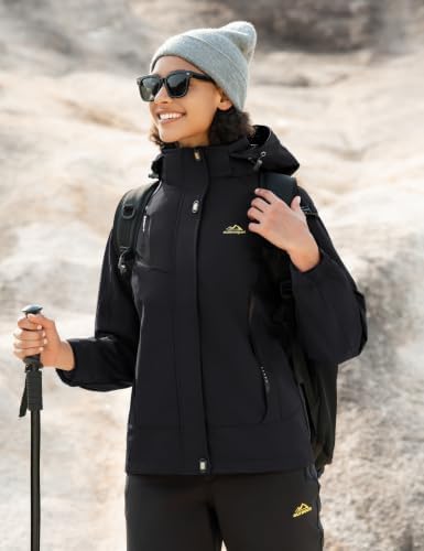 MAGCOMSEN Women's 3-in-1 Winter Coats Snow Ski Jacket Waterproof Windproof Fleece Lined Winter Jacket Parka