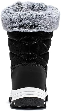 HOBIBEAR Women's Waterproof Winter Snow Boots Lightweight Warm Faux Fur Lined Mid-Calf Booties
