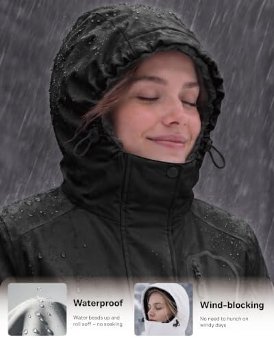 Women Winter Essential Coat Waterproof Windbreaker Ski Jacket