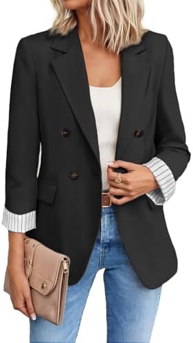 Mina Self 2026 Women's Fall Tweed Blazer Plaid Jacket Business Casual Coat