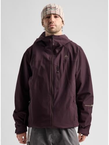 Burton Men’s Reserve 2-Layer Shell Jacket – Waterproof Winter Snowboard Jacket for Layering with Hood & Tech Pockets