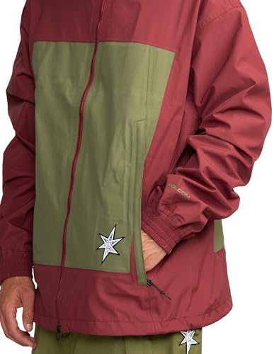 Volcom Men's Arthur Longo 20k 3l Snowboard Jacket - 2-layer Shell, Zip Tech®, Breathable Lining