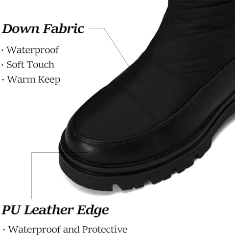 Women's Snow Boots Knee High Warm Winter Shoes