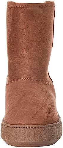 Amazon Essentials Women's Faux Fur Lined Shearling Boots, Pull-On Design
