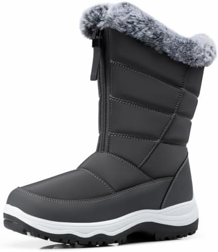 TEMOFON Winter Snow Boots for Women: WaterProof Warm Fur Lined Ankle Boot