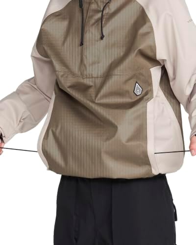 Volcom Men's Hossegor 20k Pullover Snowboard Jacket – Waterproof 2-layer