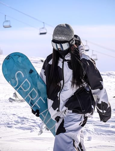 GSOU SNOW Mens Womens Snow Ski Jacket Baggy Snowboard Waterproof Insulated