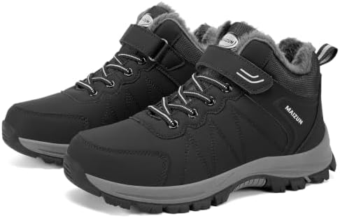 MAIZUN Womens Winter Snow Boots Waterproof Warm Fur Ankle Winter Boots
