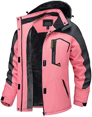 TACVASEN Women's Winter Coats Waterproof Snow Ski Jacket Warm Fleece