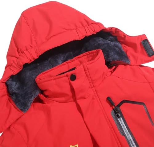 GIISAM Kids Ski Jackets for Boys & Girls Winter Fleece Hooded Snow Coat
