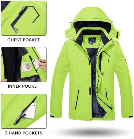 TACVASEN Men's Winter Skiing Jackets Waterproof Thermal Snowboard Coats