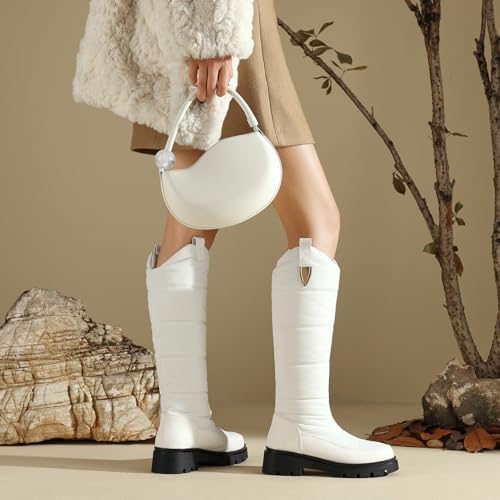 Women's Snow Boots Knee High Warm Winter Shoes