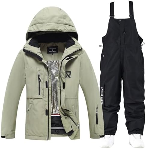 Women's Ski Jackets and Pants Set Windproof Waterproof Snowboard Jacket Bibs Two Piece Ski Suits