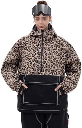 SNOWVERB Loose Fit Snowboard Insulated Ski Jacket Snow Coat for Mens Womens