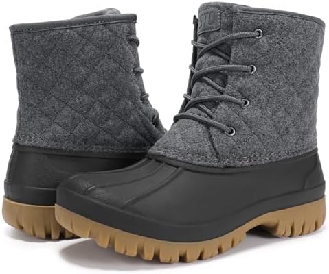 STQ Duck Boots for Women Waterproof Winter Boots Insulated Snow Boots