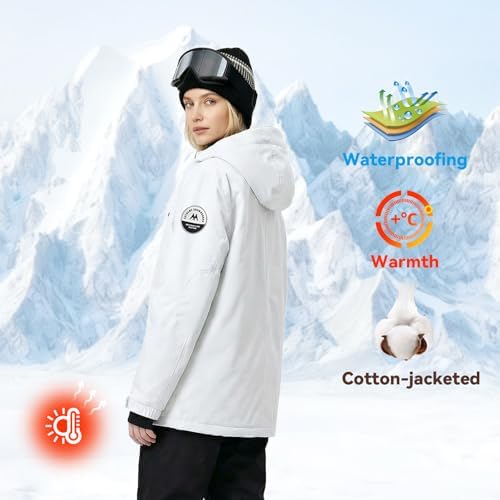 Women's Ski Jacket Windbreaker Insulated Snowboarding Jacket