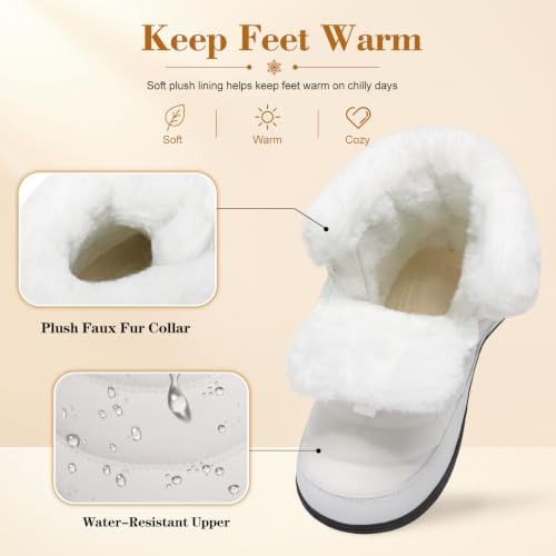 LeIsfIt Women's Winter Boots Faux Fur Lined Warm Ankle Booties