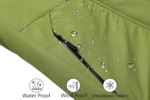 MOERDENG Women's Ski Jacket Warm Winter Coat Snowboarding Jacket