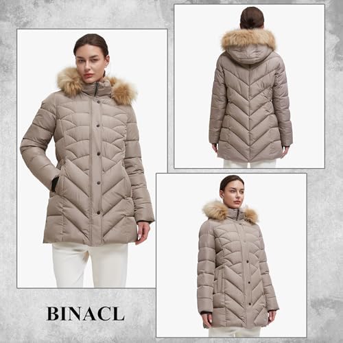 Women's Winter Warm Thicken Long Outwear Pockets Coat Parka Jacket XS-3XL