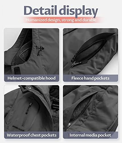 Women's Mountain Waterproof Ski Jacket Windproof Snowboarding Jacket Warm Winter Coat Raincoat