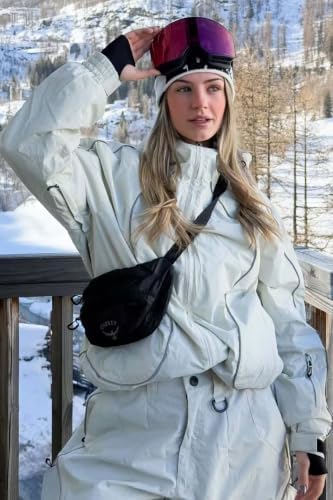 GSOU SNOW Mens Womens Baggy Ski Jacket Waterproof Snowboard Insulated