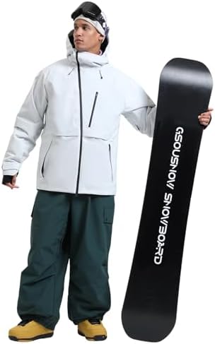 GSOU SNOW Men's Snowboard Jacket Waterproof Ski Coat Winter Snow Shell