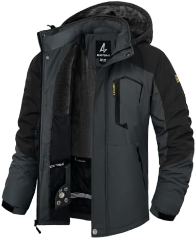 Mens Winter Jacket Ski Snow Waterproof Puffer Parka Coats
