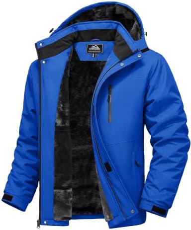 MAGCOMSEN Men's Winter Ski Jacket Waterproof Snow Fleece Lined Warm Coats