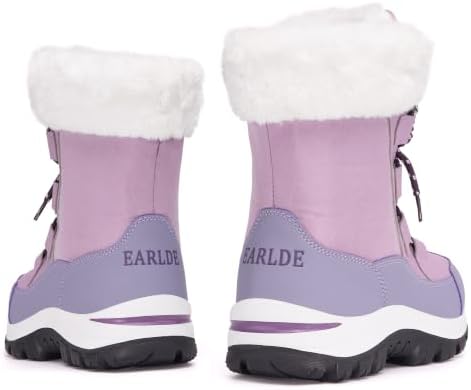 EARLDE Women's Snow Boots Waterproof Mid-Calf Winter Boots