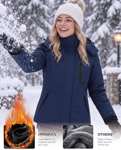 Women Winter Essential Coat Waterproof Windbreaker Ski Jacket