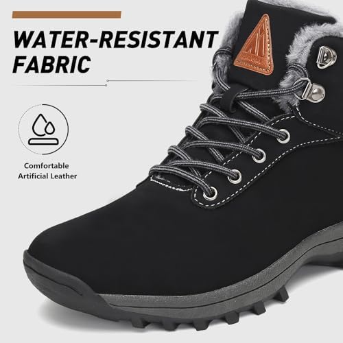 Mishansha Snow Boots for Women Warm Winter Hiking Boots Size 5.5-10.5