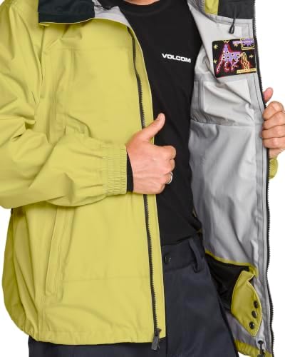 Volcom Men's Arthur Longo 20k 3l Snowboard Jacket - 2-layer Shell, Zip Tech®, Breathable Lining