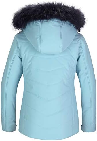 Women's Ski Jacket Waterproof Warm Puffer Thick Hooded Winter Coat