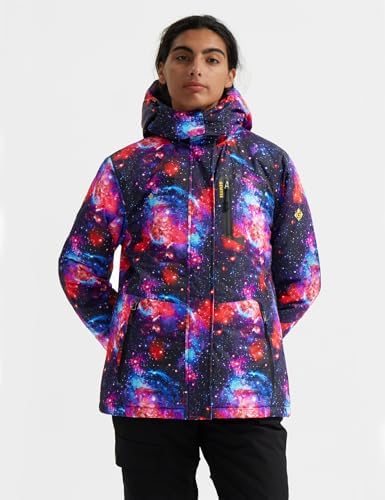 GEMYSE Women's Waterproof Ski Jacket Warm Winter Coat with Detachable Hood