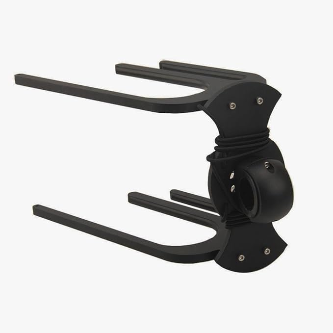Made Kneeboard Rack for Boat, Black Wakeboard Tower Rack, Polished Aluminum Wakeboarding Tower Holder Surfing Support Surfboard Rack for Boat