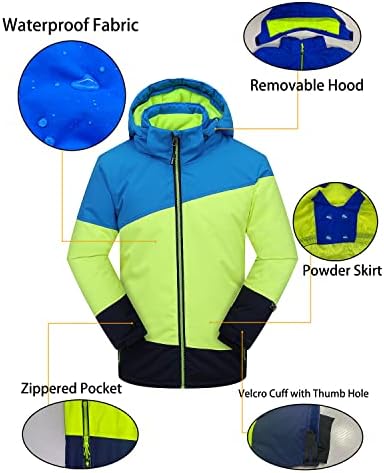Big Boy's Waterproof Breathable Snowboard Ski Jacket