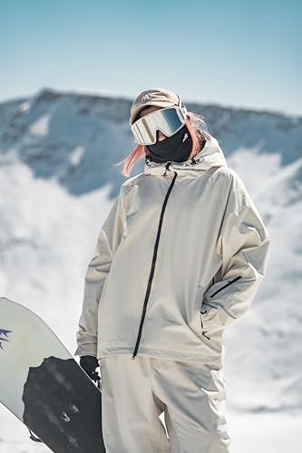 GSOU SNOW Mens Womens Snow Ski Jacket Baggy Snowboard Waterproof Insulated