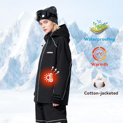 Women's Ski Jacket Windbreaker Insulated Snowboarding Jacket