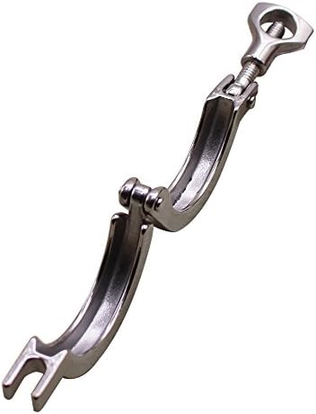 DERNORD Stainless Steel 304 Single Pin Heavy Duty Tri Clamp with Wing Nut for Ferrule TC 1.5'' (Pack of 10)