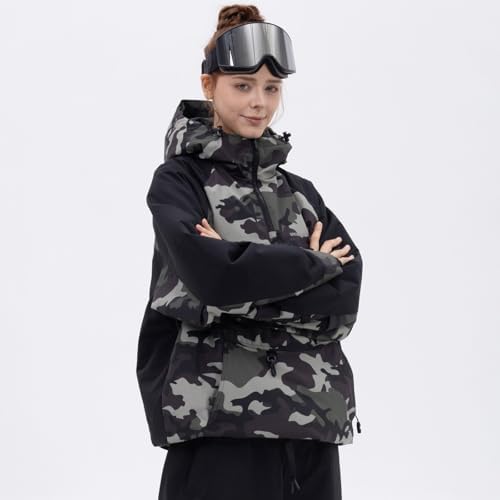 SNOWVERB Baggy Fit Ski Snowboard Coats Snow Anorak Jacket for Men and Women