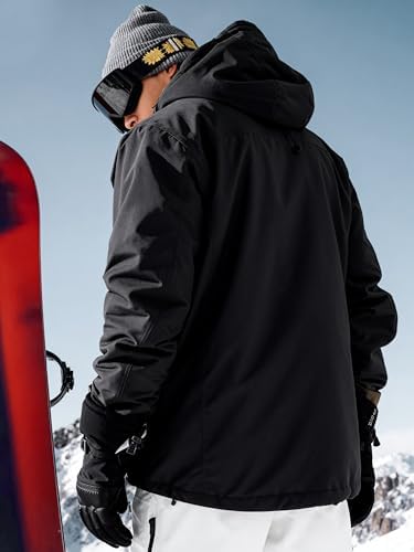 Men's Winter Waterproof Ski Snow Jacket with Hood