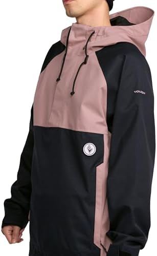 Volcom Men's Hossegor 20k Pullover Snowboard Jacket – Waterproof 2-layer
