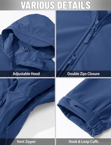 MAGCOMSEN Men's Jackets Tactical Winter Waterproof Softshell Rain Coat