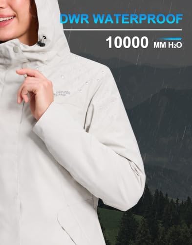 Pioneer Camp Women's Winter Coats Waterproof Ski Snow Fleece Lined Jacket